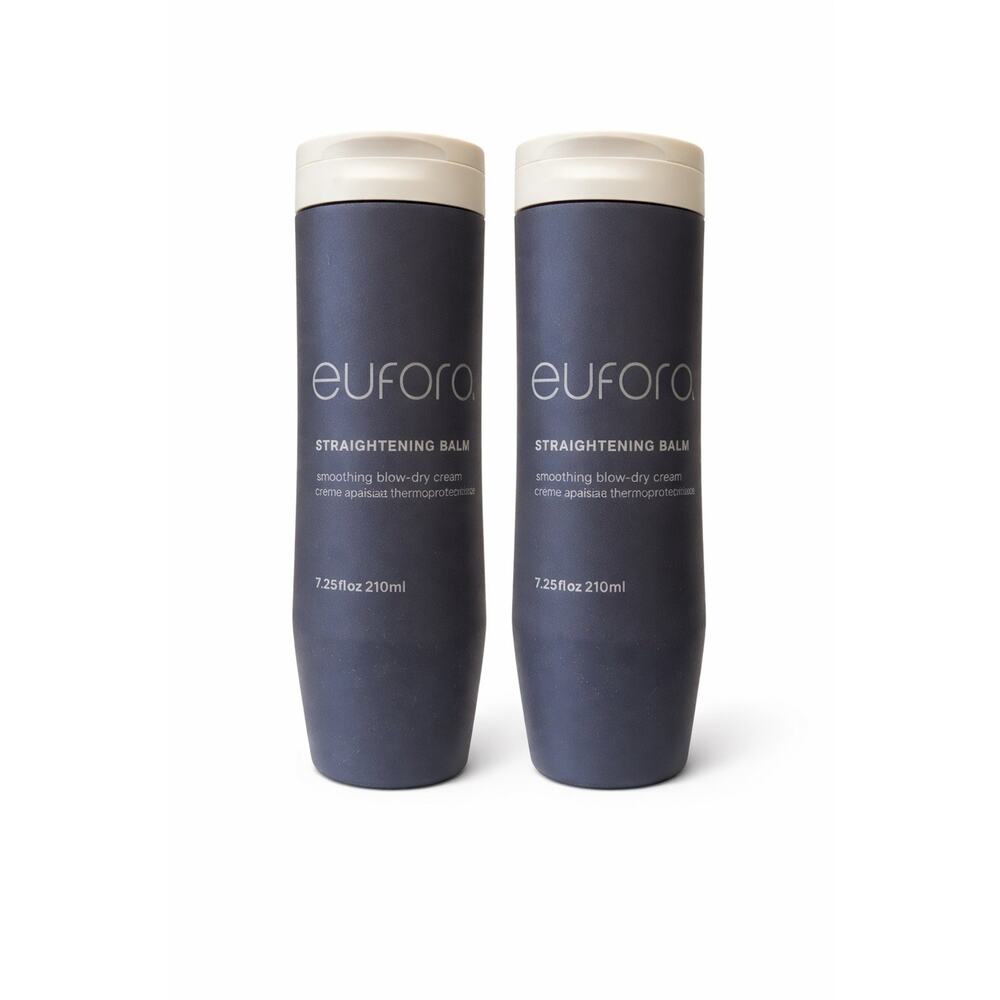Eufora Straightening Balm Smoothing Blow-Dry Cream 7.5fl.oz x2 Professional